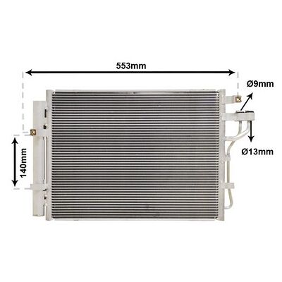 Van Wezel 83005188 Aluminiumkondensator mit Trockner für Kia Picanto - Klimakondensator Van Wezel 83005188 Aluminiumkondensator mit Trockner für Kia Picanto - Klimakondensator