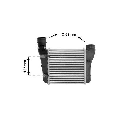 Van Wezel Modell 8E0145805AA Aluminium Ladeluftkühler - Intercooler für Audi A4/Seat Exeo Van Wezel Modell 8E0145805AA Aluminium Ladeluftkühler - Intercooler für Audi A4/Seat Exeo