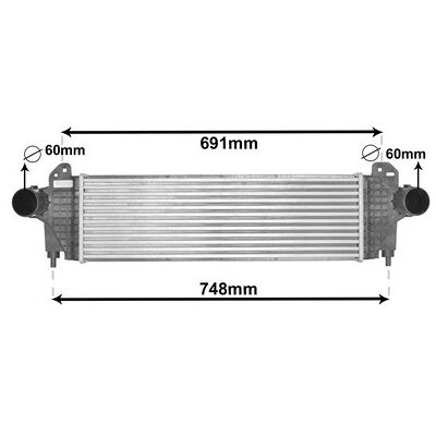 VAN WEZEL Modell 28004129 Intercooler für IVECO Daily 6, Daily V Van - Intercooler VAN WEZEL Modell 28004129 Intercooler für IVECO Daily 6, Daily V Van - Intercooler