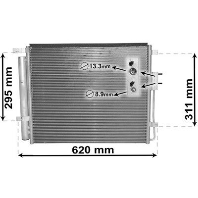 VAN WEZEL IR PLUS 82005343 Aluminium Kondensator - Klimaanlage VAN WEZEL IR PLUS 82005343 Aluminium Kondensator - Klimaanlage