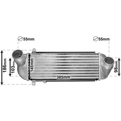 VAN WEZEL - 82004212 - 55mm Einlass - Intercooler VAN WEZEL - 82004212 - 55mm Einlass - Intercooler