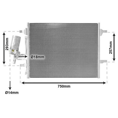 VAN WEZEL 59005166 Aluminium Klimakühler für Volvo XC60 I, XC70 II - Klimaanlagenteil VAN WEZEL 59005166 Aluminium Klimakühler für Volvo XC60 I, XC70 II - Klimaanlagenteil