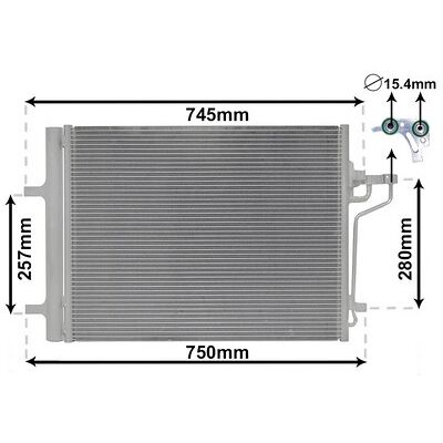 VAN WEZEL 18005488 Aluminium Klimakondensator - Ford C-Max, Focus, Grand C-Max - Auto Klimaanlage VAN WEZEL 18005488 Aluminium Klimakondensator - Ford C-Max, Focus, Grand C-Max - Auto Klimaanlage