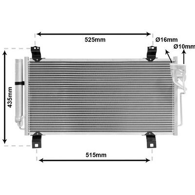 VAN WEZEL 27005231 Aluminium Klimakühler - 2 Jahre Garantie VAN WEZEL 27005231 Aluminium Klimakühler - 2 Jahre Garantie