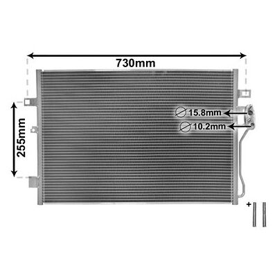 VAN WEZEL IR PLUS 07005139 - Klimakondensator für Dodge Journey & Fiat Freemont VAN WEZEL IR PLUS 07005139 - Klimakondensator für Dodge Journey & Fiat Freemont