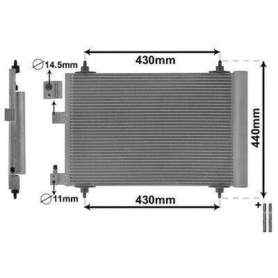 VAN WEZEL IR PLUS 40005193 - Klimakühler für Peugeot & Citroen VAN WEZEL IR PLUS 40005193 - Klimakühler für Peugeot & Citroen