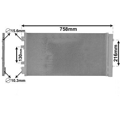 VAN WEZEL - Modell 43005483 - Aluminium-Kondensator für Renault Megane 3, Scenic 3 - Klimaanlage VAN WEZEL - Modell 43005483 - Aluminium-Kondensator für Renault Megane 3, Scenic 3 - Klimaanlage