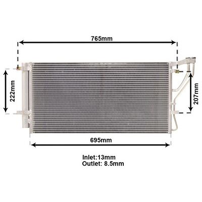 VAN WEZEL 83005105 Kondensor - Aluminium VAN WEZEL 83005105 Kondensor - Aluminium