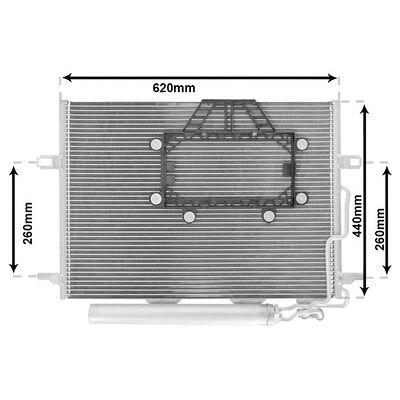 VAN WEZEL 30005562 Aluminium Klimakondensator - Mercedes-Benz E-Klasse VAN WEZEL 30005562 Aluminium Klimakondensator - Mercedes-Benz E-Klasse