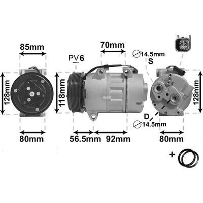 VAN WEZEL 1800K394 Klimakompressor - IR PLUS, Kompatibel mit R134a, Zubehör, Ford Modelle VAN WEZEL 1800K394 Klimakompressor - IR PLUS, Kompatibel mit R134a, Zubehör, Ford Modelle