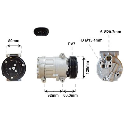 VAN WEZEL CVC Kompressor für Renault Megane 3 - Klimaanlagenkompressor VAN WEZEL CVC Kompressor für Renault Megane 3 - Klimaanlagenkompressor