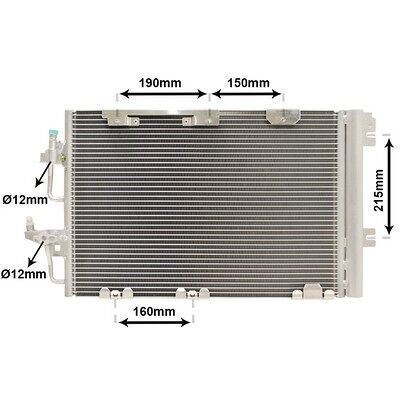 Van Wezel 37005384 Aluminium-Kondensator - Klimaanlage Van Wezel 37005384 Aluminium-Kondensator - Klimaanlage