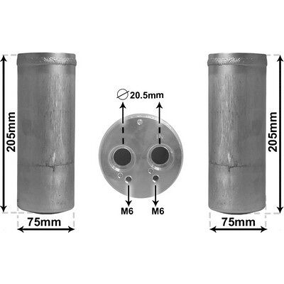 Van Wezel Modell 0300D210 - Klimaanlagen Trocknerfilter Van Wezel Modell 0300D210 - Klimaanlagen Trocknerfilter
