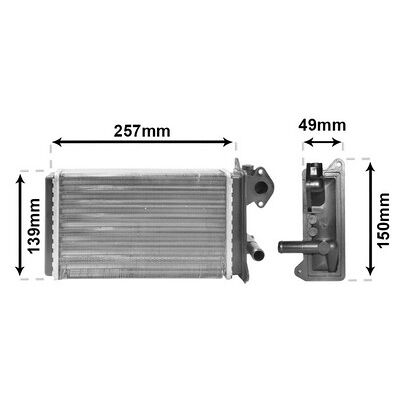 Van Wezel 58006062 Heizgerät - Kompatibel mit Audi 50, VW Derby, Iltis, Polo - Aluminium, Kunststofftank Van Wezel 58006062 Heizgerät - Kompatibel mit Audi 50, VW Derby, Iltis, Polo - Aluminium, Kunststofftank