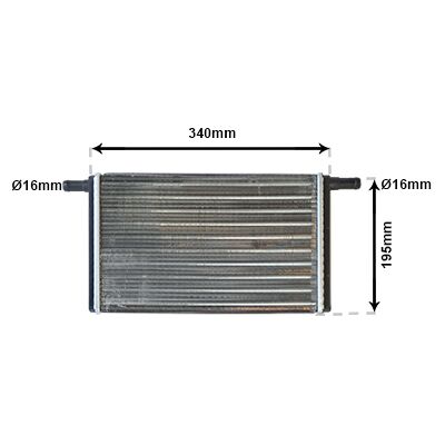 VAN WEZEL 58006068 Heizgerät - Aluminium, Kunststoff, 302x190mm VAN WEZEL 58006068 Heizgerät - Aluminium, Kunststoff, 302x190mm
