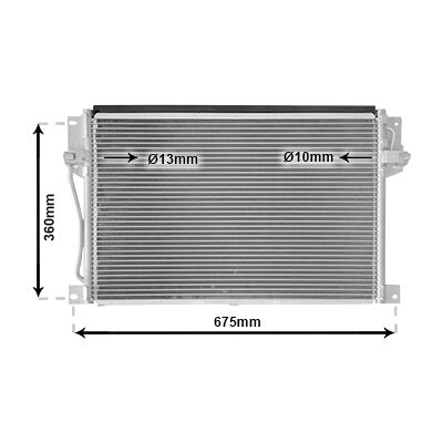 VAN WEZEL 59005077 Aluminium Kondensator - Klimaanlage VAN WEZEL 59005077 Aluminium Kondensator - Klimaanlage