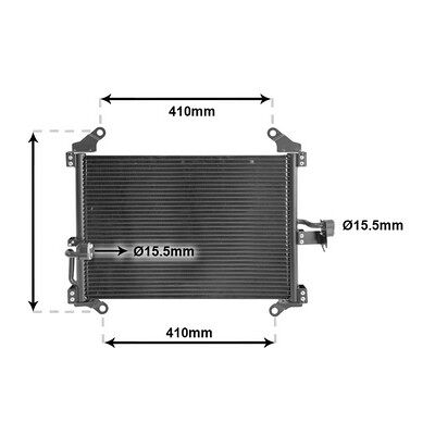 Van Wezel 17005206 Aluminium Kühler - Kondensator Van Wezel 17005206 Aluminium Kühler - Kondensator