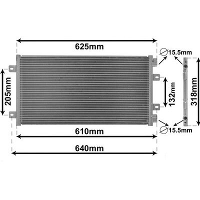 VAN WEZEL 17005219 Aluminiumkondensator - Klimaanlage Fiat Punto II VAN WEZEL 17005219 Aluminiumkondensator - Klimaanlage Fiat Punto II