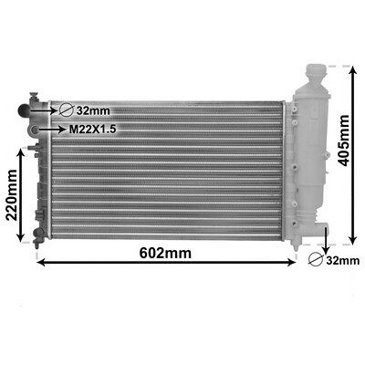 Van Wezel Kühler, Motorkühlung 40002216 Für Peugeot Van Wezel Kühler, Motorkühlung 40002216 Für Peugeot