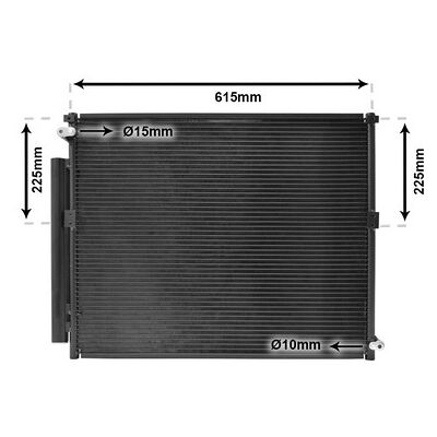 VAN WEZEL Toyota Kondensor - 53005569 - Aluminium VAN WEZEL Toyota Kondensor - 53005569 - Aluminium