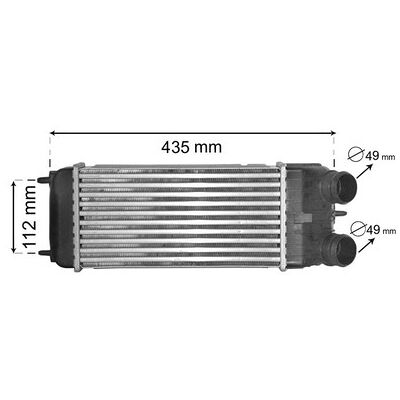 Van Wezel Ladeluftkühler - Für Peugeot 2004-2015 Van Wezel Ladeluftkühler - Für Peugeot 2004-2015