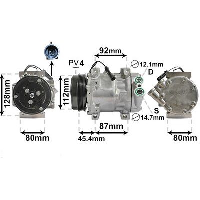 VAN WEZEL 1700K366 Kompressor für Klimaanlage VAN WEZEL 1700K366 Kompressor für Klimaanlage