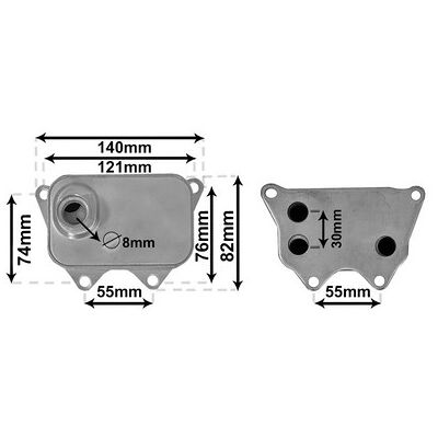 VAN WEZEL 03013704 Ölkühler - Mit Dichtung - Volkswagen, Audi, Seat, Skoda VAN WEZEL 03013704 Ölkühler - Mit Dichtung - Volkswagen, Audi, Seat, Skoda
