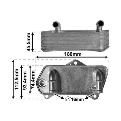 VAN WEZEL 58013701 - Öl Kühler für VW, Audi VAN WEZEL 58013701 - Öl Kühler für VW, Audi