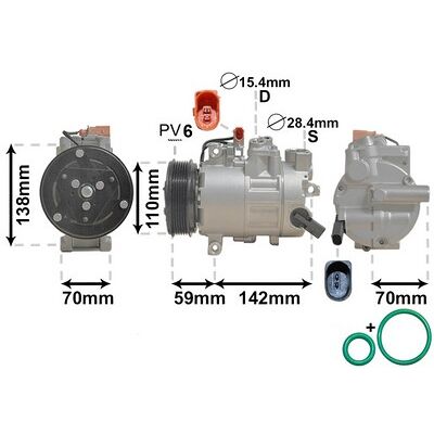 VAN WEZEL Klimakompressor - 0300K402 - Zuverlässig für Audi Q5, A4, A5 VAN WEZEL Klimakompressor - 0300K402 - Zuverlässig für Audi Q5, A4, A5