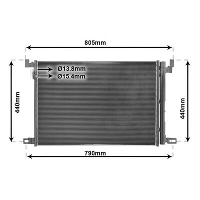 VAN WEZEL 58015705 Aluminium-Kühler - Volkswagen, Audi VAN WEZEL 58015705 Aluminium-Kühler - Volkswagen, Audi