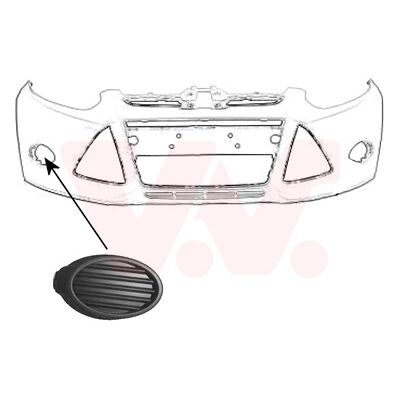 Van Wezel Ford Focus Rechte Nebelscheinwerfergitter 2011-2014 Van Wezel Ford Focus Rechte Nebelscheinwerfergitter 2011-2014