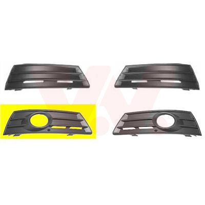 VAN WEZEL - 5841594 - Rechts vorne - Loch für Nebelscheinwerfer - Frontstoßfänger-Grill VAN WEZEL - 5841594 - Rechts vorne - Loch für Nebelscheinwerfer - Frontstoßfänger-Grill
