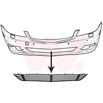 Van Wezel Modell 3047590 Lüftungsgitter für Mercedes-Benz S-Klasse - Grille de Pare-Choc Van Wezel Modell 3047590 Lüftungsgitter für Mercedes-Benz S-Klasse - Grille de Pare-Choc