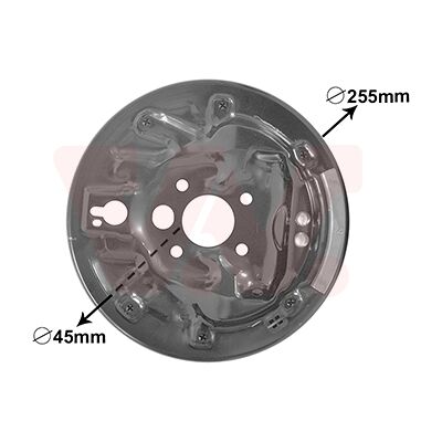 VAN WEZEL Skoda Bremsentrommelabdeckung - Bremsentrommelabdeckung VAN WEZEL Skoda Bremsentrommelabdeckung - Bremsentrommelabdeckung