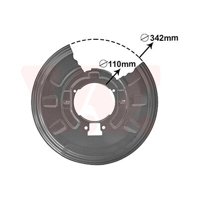 Van Wezel 34211166107 Hinterachse Bremsscheibe Schutz - Bremsscheibe Schutz Van Wezel 34211166107 Hinterachse Bremsscheibe Schutz - Bremsscheibe Schutz
