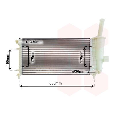 VAN WEZEL 17002281 Motorkühler - Kühler VAN WEZEL 17002281 Motorkühler - Kühler