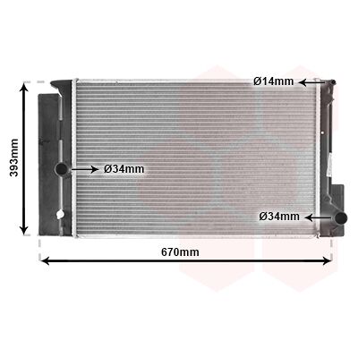 VAN WEZEL 53002397 Kühler - Motorkühlung VAN WEZEL 53002397 Kühler - Motorkühlung