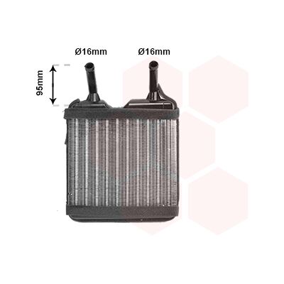 VAN WEZEL 37006160 Heizradiator - Heizsystemteile VAN WEZEL 37006160 Heizradiator - Heizsystemteile
