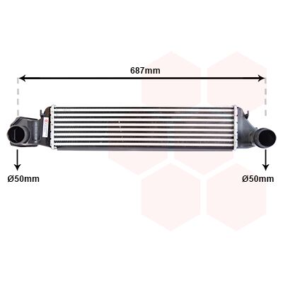 Van Wezel Ladeluftkühler für BMW 3er - 318 D / 320 D / 330 D (1998-2001) Van Wezel Ladeluftkühler für BMW 3er - 318 D / 320 D / 330 D (1998-2001)