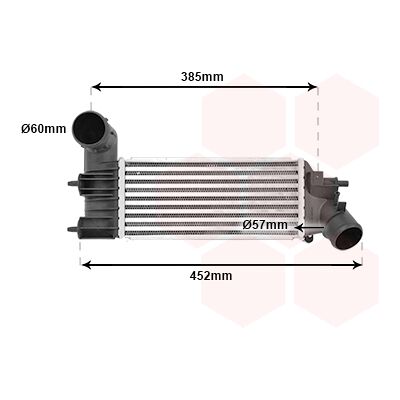 VAN WEZEL 40004204 Intercooler - Luftgekühlt VAN WEZEL 40004204 Intercooler - Luftgekühlt
