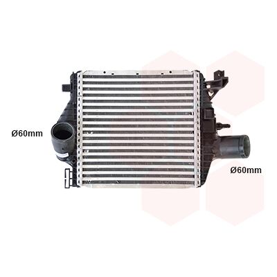 VAN WEZEL Vito Intercooler - Luft-zu-Luft und Wasser - Aluminium - Für Mercedes-Benz Vito Bus VAN WEZEL Vito Intercooler - Luft-zu-Luft und Wasser - Aluminium - Für Mercedes-Benz Vito Bus