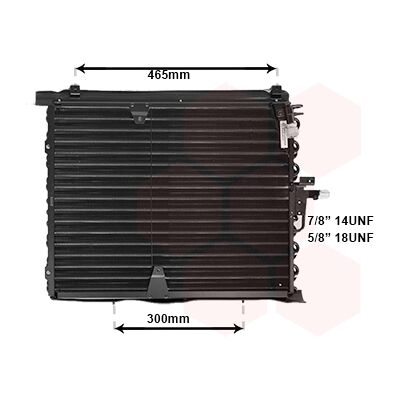 VAN WEZEL 30005170 Aluminium Klimakondensator - Mercedes-Benz W124 VAN WEZEL 30005170 Aluminium Klimakondensator - Mercedes-Benz W124