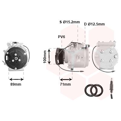 VAN WEZEL TRS105 Klimakompressor - Saab 9-3 VAN WEZEL TRS105 Klimakompressor - Saab 9-3