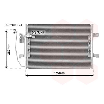 VAN WEZEL 30005330 Aluminium Klimakondensator - Ohne Trockner VAN WEZEL 30005330 Aluminium Klimakondensator - Ohne Trockner