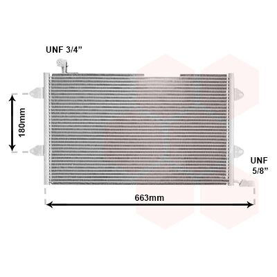 VAN WEZEL 58005146 Aluminium Klimakondensator VAN WEZEL 58005146 Aluminium Klimakondensator