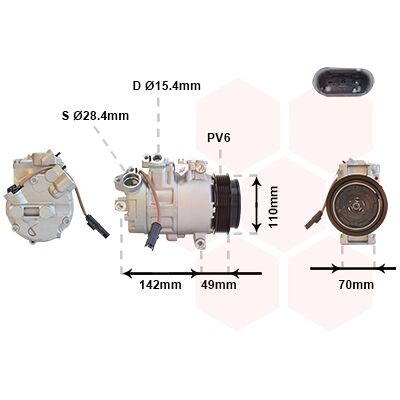 VAN WEZEL 0600K411 Klimakompressor - BMW Modelle VAN WEZEL 0600K411 Klimakompressor - BMW Modelle