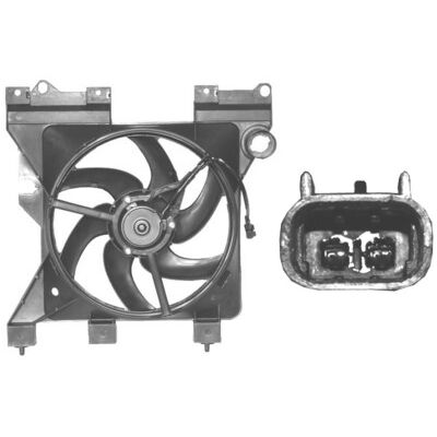 VAN WEZEL 0956746 Lüfter Motor mit Rahmen & Elektromotor VAN WEZEL 0956746 Lüfter Motor mit Rahmen & Elektromotor