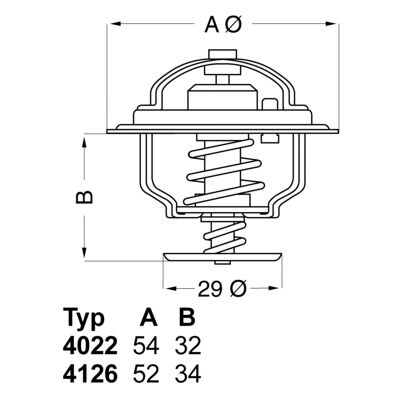 Wahler Thermostat 88°C für Toyota Hiace & Daihatsu Charade Wahler Thermostat 88°C für Toyota Hiace & Daihatsu Charade