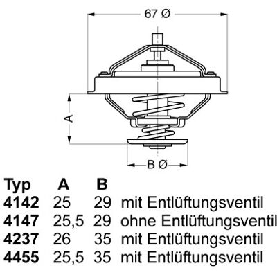 WAHLER 4237.80D Thermostat mit Dichtung - Thermostat WAHLER 4237.80D Thermostat mit Dichtung - Thermostat