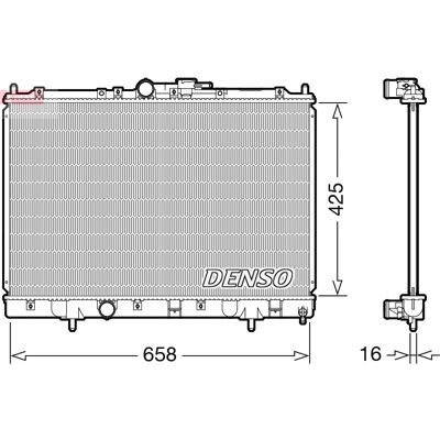 DENSO DRM45051 Motorradiator - Radiator, Kühlung, Mitsubishi Pinin DENSO DRM45051 Motorradiator - Radiator, Kühlung, Mitsubishi Pinin